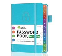 TEMU Libro de registro de contraseñas Premium con pestañas A-Z: Organizador compacto de de 5.9" X 3.9" para ingresos de sitios web, de usuario y notas