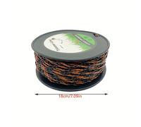 TEMU Linea de Corte Negra y Naranja de 3mm Premium - Hilo de Nailon Duradero para Cortacéspedes y Desbrozadoras - Accesorios Ideales para el Cuidado del Jardín