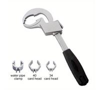 TEMU Llave ajustable universal de , llave de , herramienta de reparación para grifos y fregaderos de fontanería de baño
