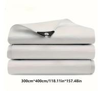 TEMU Lona Impermeable Blanca Premium, Tela de Toldo Resistente a de Resistencia - Extra Gruesa y Resistente a Desgarros con Protección UV, Adecuada para Refugios y Carpas Exteriores