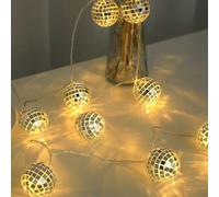 TEMU Luces de Espejo LED con - Funcionan a Pilas, Ideales para Fiestas, ¡Decoración Disco y Festivo! Decora Halloween o Navidad