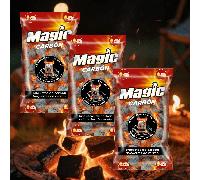 TEMU Magic - Bolsas de Briquetas de Autoencendibles (1,4 kg) - 2 horas de - Encendido Fácil y Limpio para Barbacoas Perfectas | Marca Magic