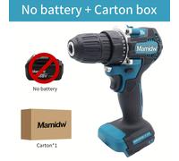 TEMU Mamidw Taladro Eléctrico sin Escobillas de 10 mm, 2 Velocidades, Taladro/Atornillador Inalámbrico de 18V, Destornillador Eléctrico, Herramienta Eléctrica para Batería Makita de 18V