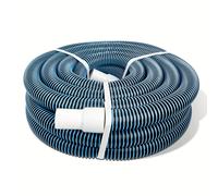 TEMU Manguera de aspiración para piscina de enrollado en de resistencia de 1.25 X 27 pies con anti-torceduras, duradera, flexible, ajuste universal para piscinas enterradas, de piscinas elevadas