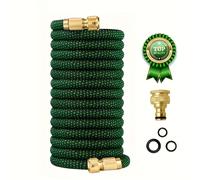 TEMU Manguera de jardín retráctil multifuncional - Goma duradera, herramientas de de coches y riego de presión, con estándar de EE. UU., variedad de opciones de