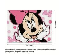 TEMU Mantel individual de de Minnie Mouse de , juego de 1, para reuniones familiares al , comedor de cocina, fiestas y picnics, decoración de mesa