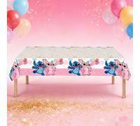 TEMU Mantel Oficial de Stitch | Ideal para Año , Día de San Valentín y Decoraciones Festivas, de Plástico, Forma Rectangular