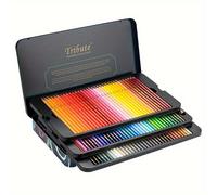 TEMU Marco Master Series: Lápices Solubles en Agua de 100 Colores en Estuche Metálico para Uso Profesional Artístico