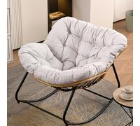 TEMU Mecedora Blanca | Sillón Reclinable Individual para o , Diseño Elegante, Decoración Interior
