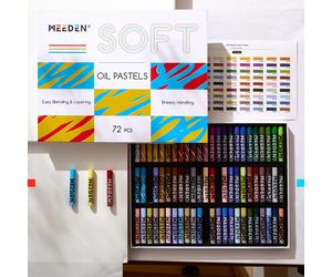 TEMU MEEDEN Set de Pasteleros Suaves: 48/72 Colores para Artistas, Principiantes y Adultos - Instrumentos para Pintura, Dibujo, Sombreado y