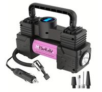 TEMU MESHUBA Inflador de Neumáticos 12V Compresor de Aire Portátil, Bomba de Aire 150PSI para Neumáticos de Coche con Manómetro Digital para Coche, Bicicleta, Moto y Balón, Color