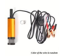 TEMU Mini bomba eléctrica para coche 12V 24V para agua, carcasa de aleación de aluminio, bomba de transferencia de 12L/min