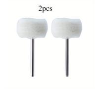 TEMU Mini Cepillo de con Cabeza de Fieltro para y Lijar en Taladro, Vástago de Rueda de Jade con