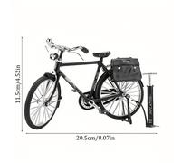TEMU mini de bicicleta de estilo retro como un elegante adorno de escritorio y una decoración de oficina elegante. La pieza negra clásica requiere manual un regalo de para novios, , y familiares.