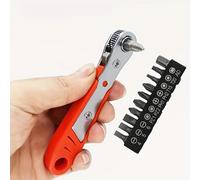 TEMU Mini Juego de Destornilladores de de 36 Dientes con Llave de L, Reparación de Espacios Estrechos - Kit de Herramientas Multifunción con Cabezales de Zócalo, No Requiere Montaje, Operación Manual,