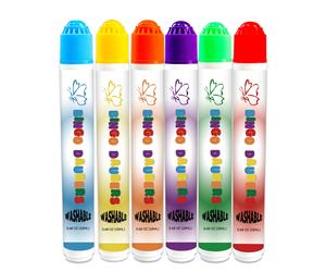 TEMU Mini Marcadores de Puntos Lavables, Juego de 6 - Daubers de Bingo Sin Ácido en Colores Brillantes para Fiestas y Actividades Artísticas