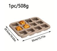 TEMU Mini moldes cuadrados para pan para 6 rebanadas, ideales para hacer tostadas pequeñas, pasteles y bollos para hamburguesas para hornear en casa