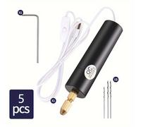 TEMU Mini Taladro Portátil de Accesorios para Joyería DIY, Perforación y Tallado en Madera