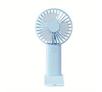 TEMU Mini ventilador de con carga USB, ventilador de escritorio pequeño con soporte para móvil, ventilador portátil y sencillo para exteriores