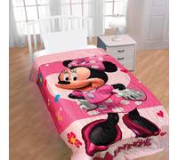 TEMU Minnie Mouse - Colcha Minnie Mouse Rosa Verano Disney 170 x 250 Cm (Cama 90 - 105 Cm) Minnie Mouse