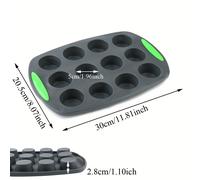 TEMU Molde binaural para hornear muffins, ideal para hacer pan, tostadas, chocolate, pasteles, postres, cupcakes, etc.