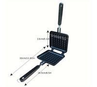 TEMU Molde de Hierro Cuadrado de Aluminio para Horno de Gas, Bandeja para Hornear, Molde para y Sartenes para Freír y Cocinar