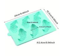 TEMU Molde de silicona con 6 cavidades de pez pequeño, ideal para hornear dulces , gelatina, pasteles, revestimientos , resina y mini moldes de jabón