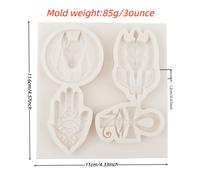 TEMU Molde de silicona con tema egipcio antiguo, con diseños de y , ideal para resina y arcilla, para decorar gomitas, chocolates y pasteles, así como para decorar galletas en la repostería y .