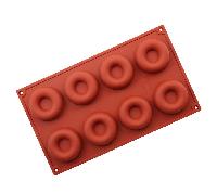 TEMU Molde de silicona de 1 pieza con forma de de 8 cavidades, bandeja para hornear en freidora de aire, molde para pasteles, repostería y chocolate DIY