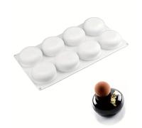 TEMU Molde de Silicona de 8 Agujeros para Hacer Pan, Chocolate, Postres y Brownies - Molde para Hornear