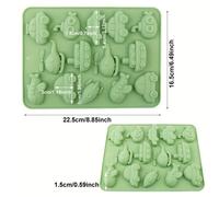 TEMU Molde de silicona para dulces | Formas pequeñas de coche y avión para decoración y pasteles, molde para hornear de AILEHOPY para Navidad, Halloween, Pascua, Hanukkah, Día de San Valentín