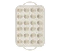 TEMU Molde para mini cupcakes de 24 cavidades, molde de silicona para hornear con de metal, bandeja para hornear magdalenas de silicona reforzada con acero, 1 pieza