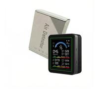 TEMU Monitor Portátil de Calidad del Aire | AQI, //PM0.3, CO2 (Dióxido de Carbono), CO (Monóxido de Carbono), TVOC, HCHO, Temp y Humedad | USB para el Hogar, Oficina, Coche y Regalos de Vacaciones