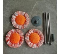 TEMU Mopa de limpieza ajustable de 75 pulgadas - Mango largo giratorio de 360° cabezales de mopa reutilizables, adecuada para piso, pared, techo, ventana