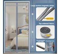 TEMU Mosquitera Magnética 2025 de Fibra de Vidrio Resistente, Fácil de , Sello Rápido 100%, para Mascotas, Malla la Entrada de Insectos, Se a Puertas de 34 Pulgadas X 82 Pulgadas Ch Ch
