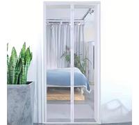 TEMU Mosquitera Magnética para Puerta - Cierre Automático, Protección Ventilada contra Insectos para Ventanas y Puertas, Diseño Amigable con Mascotas, Fácil Instalación con Magnética
