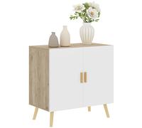 TEMU Mueble buffet HOMCOM, mueble de almacenamiento, con de bambú, estante ajustable, base elevada, para , cocina, comedor, 76 x 41, 2 x 74 cm y madera natural