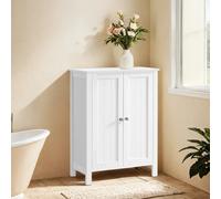 TEMU Mueble de Baño con Patas, Armario de Almacenamiento, 2 Estantes Ajustables, 30 x 60 x 80 cm