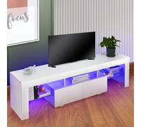 TEMU Mueble de TV LED de 160 cm de , moderno, para , gabinetes de TV LED