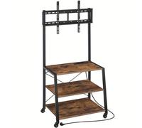 TEMU Mueble TV Móvil, Diseño de Tres Niveles con Ruedas, Aplicación Multifuncional, Adecuado para TV de 60 Pulgadas. Mejora Estable, Soporte para TV de