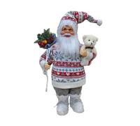 TEMU Muñecas coleccionables de Papá Noel de 12 pulgadas (30 cm), adornos de muñeco de decoración navideña, regalo para , decoración de interiores