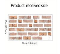TEMU Nuevos Adhesivos Decorativos de Pared con Diseño Retro de Ladrillo para Dormitorio, , Hogar, , Calcomanías