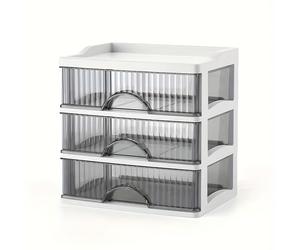 TEMU Organizador de Maquillaje para Tocador, de Almacenamiento de Gran Capacidad con Cajón para Cómoda y Encimera, Ideal para Cosméticos, Perfumes y Artículos de Higiene Personal
