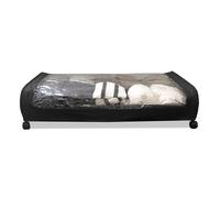 TEMU Organizador de Ropa Cama Round con Ruedas y Transparente Home - Almacenamiento Plegable para Ropa, Zapatos y Más - Diseño Compacto para Espacios Reducidos - Ideal para Dormitorios y Armarios