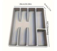 TEMU Organizador de Vajilla Mark, Bandeja para Palillos, Cuchillos y Tenedores, de Almacenamiento de Cubiertos, Organizador y Separador de Cajones de Cocina