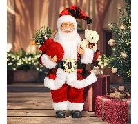 TEMU Oso de Peluche Abrazando, Estatua Retro de Papá Noel para Regalo de Navidad, Decoración Navideña para el Hogar, Exhibición en del Salón