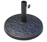 TEMU Outsunny Base para Sombrilla de Jardin Peso 12 kg Soporte de Parasol de Resina para Postes de 38mm/48mm para Patio Exterior 44x34 cm