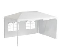 TEMU Outsunny Carpa de Jardín 4x3 m Cenador Desmontable Exterior Gazebo con 2 Paneles 2 Ventanas y de Acero Anti-UV Impermeable para Patio