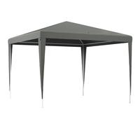 TEMU Outsunny Carpa Desmontable 3x3 m Cenador Pabellón de Jardín con 4 Orificios de Drenaje y de Acero Anti-UV Gazebo para Patio Exterior Camping
