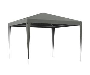 TEMU Outsunny Carpa Desmontable 3x3 m Cenador Pabellón de Jardín con 4 Orificios de Drenaje y de Acero Anti-UV Gazebo para Patio Exterior Camping